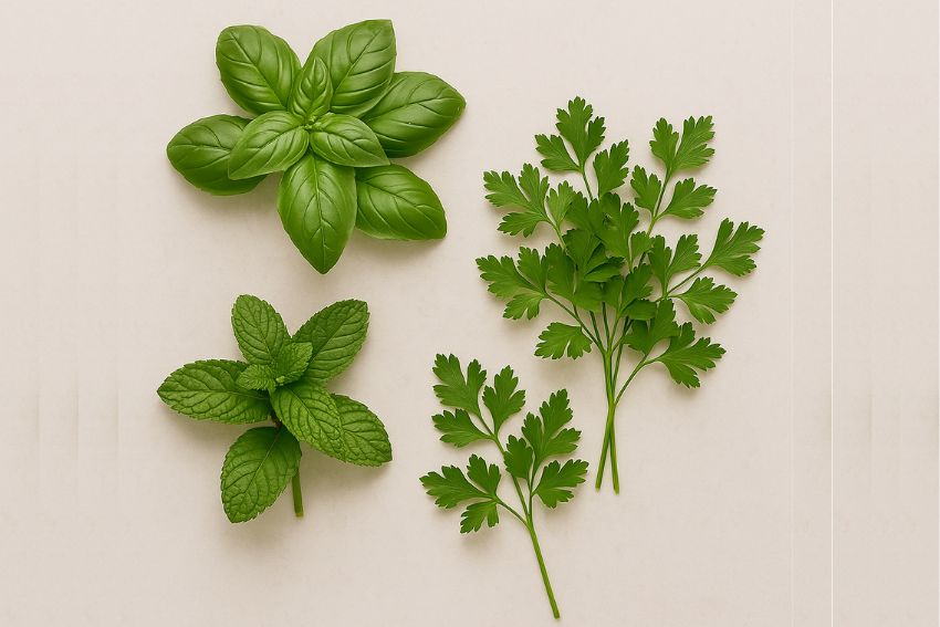 Como usar manjericão, hortelã e salsa em receitas