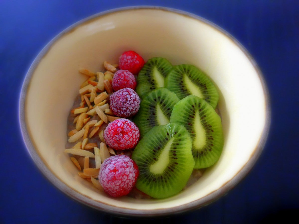 Papas de aveia com açaí