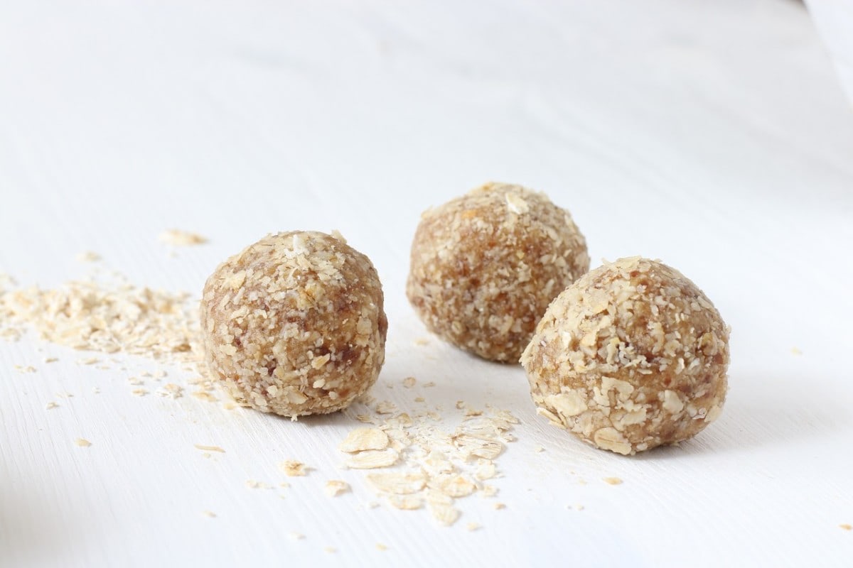 Bolas energéticas de manteiga de caju