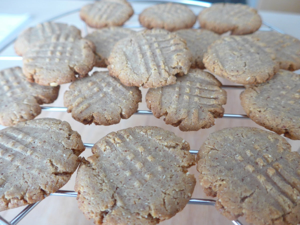 Bolachas de manteiga de amêndoa