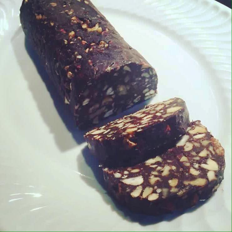 Salame de "chocolate" saudável