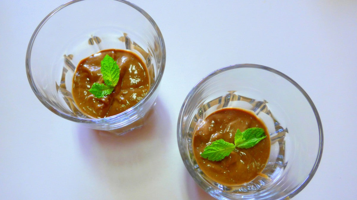 Mousse de Chocolate e figo