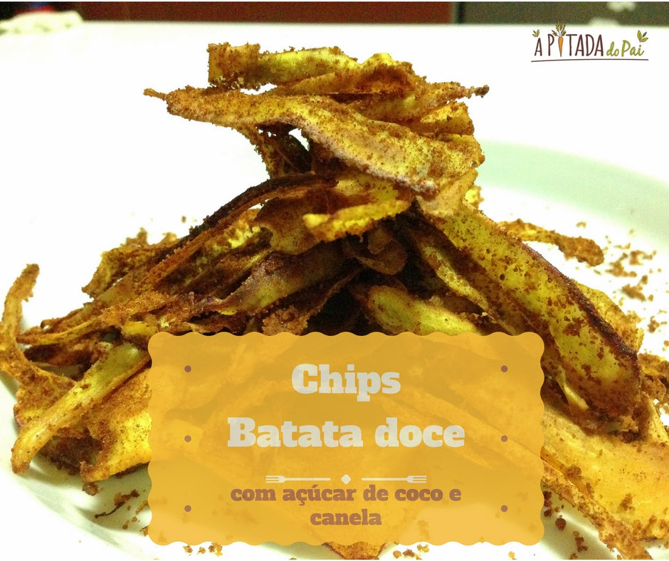 Chips de batata doce... que parecem farturas!