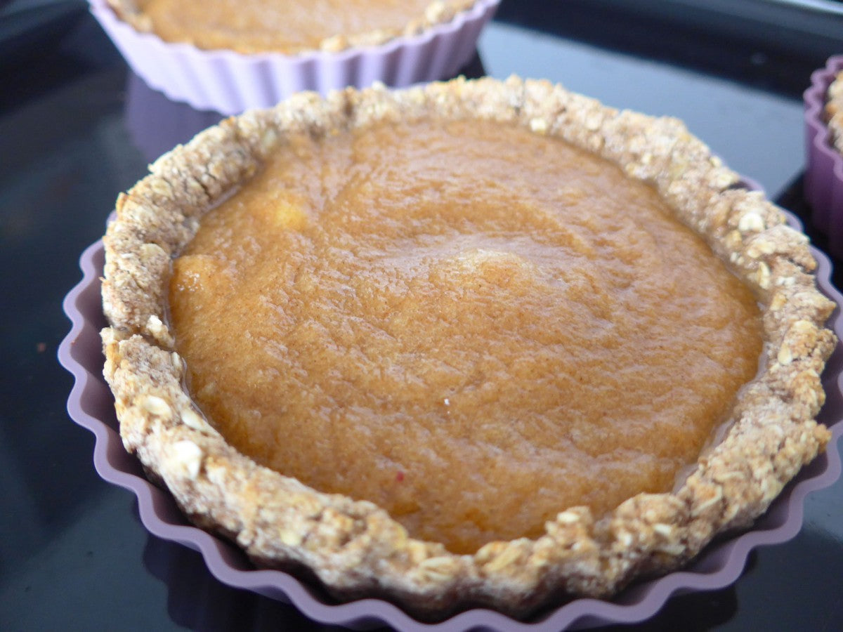 Tarte de maçã com mousse gelada de castanha