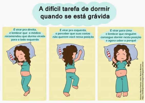 Qual a melhor posição para a grávida dormir?