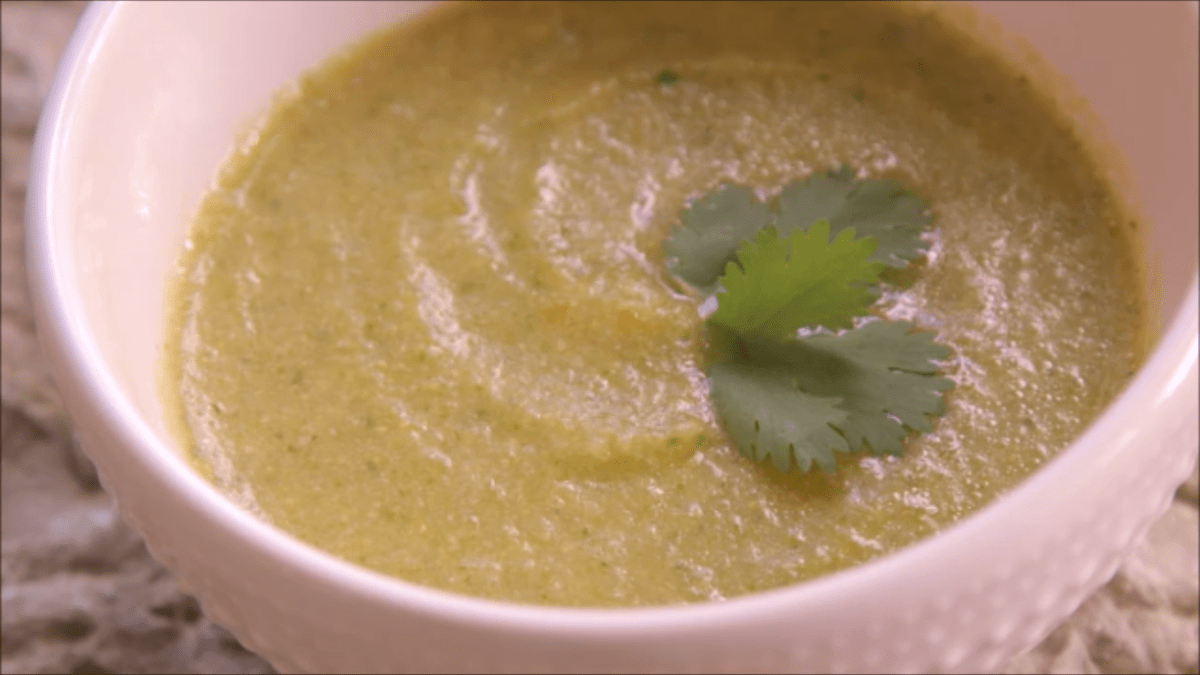Sopa para bebé com milho e pescada