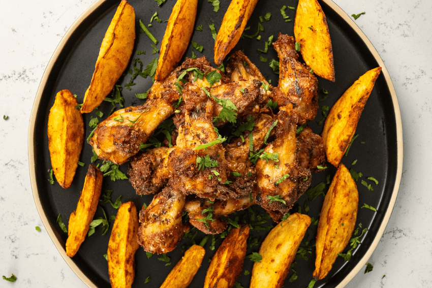 asas de frango na air fryer