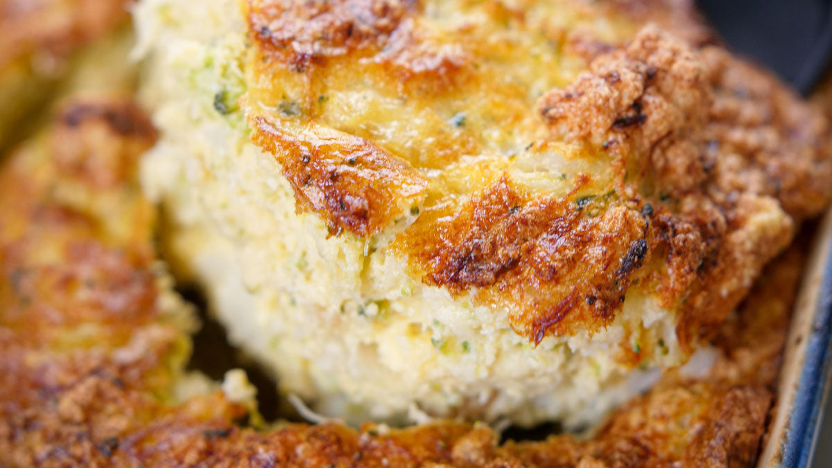Soufflé de bacalhau low carb