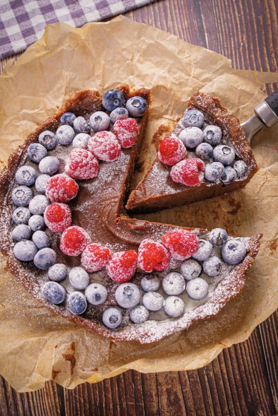Bolo de chocolate e manteiga de amendoim