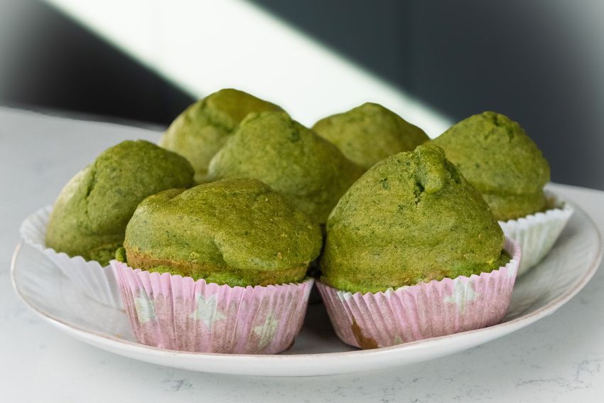 Muffins de espinafres