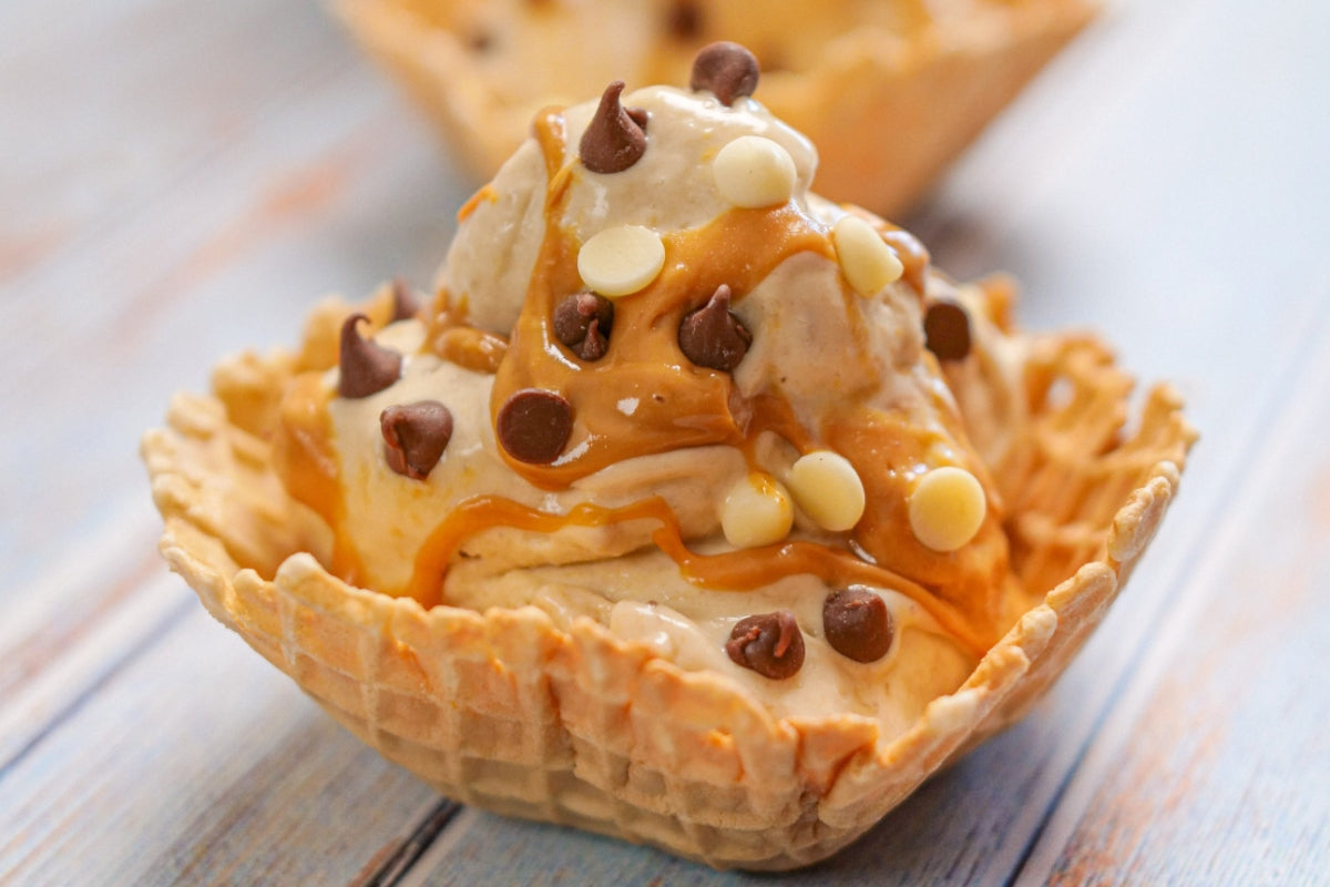 gelado manteiga de amendoim