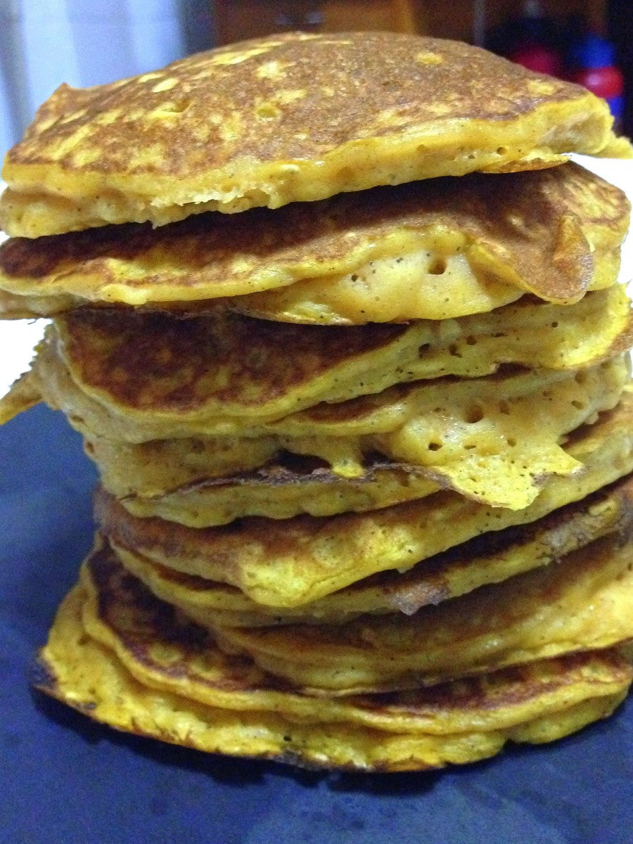 Panquecas de abóbora e maçã