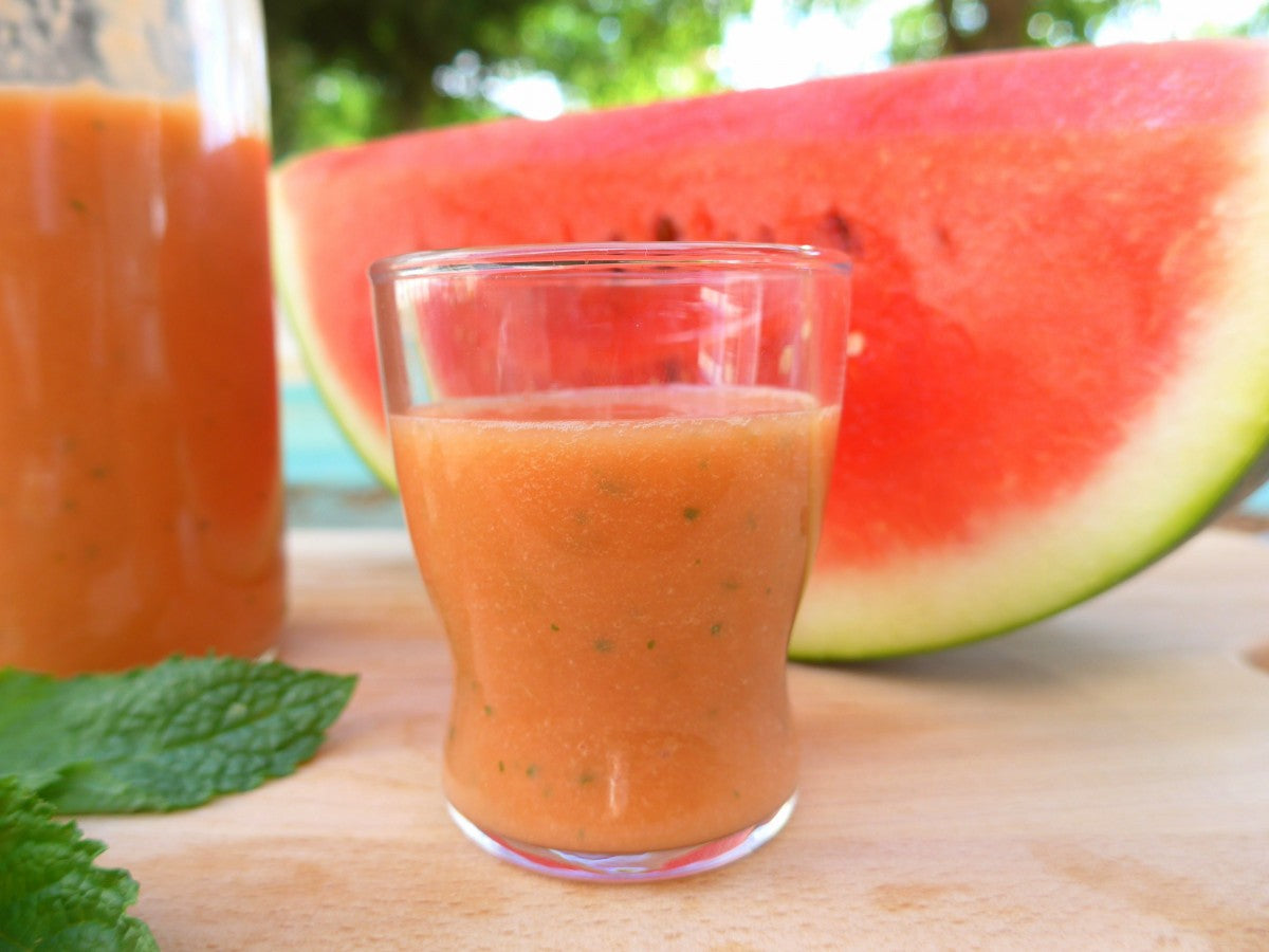 Batido cremoso de melancia