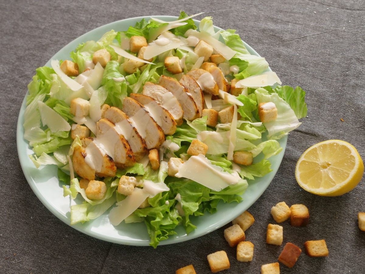 salada cesar caseira
