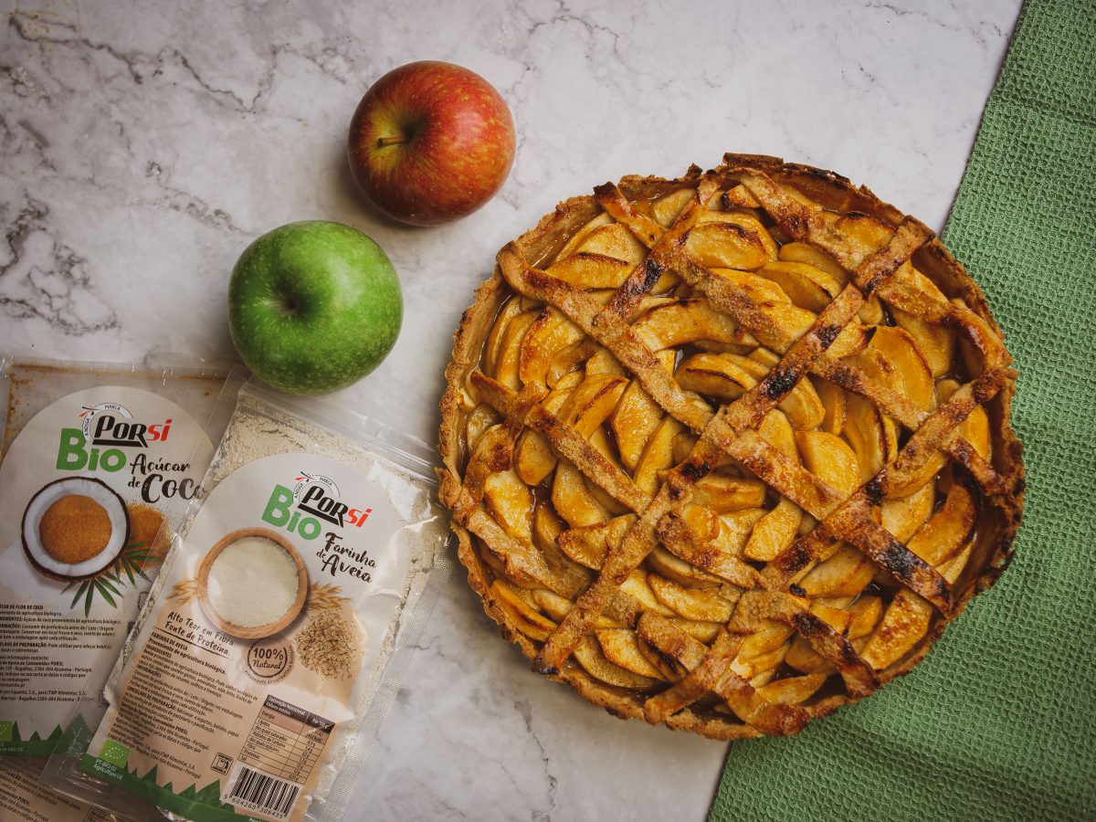 Tarte de maçã saudável