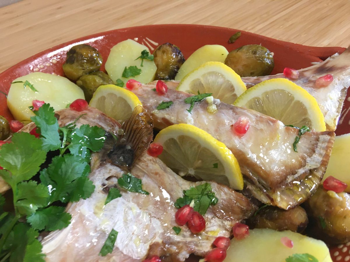 Peixe porco no forno