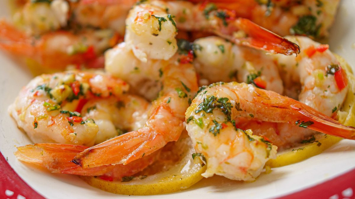 Gambas no forno