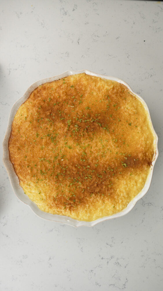 Arroz doce com manga e lima