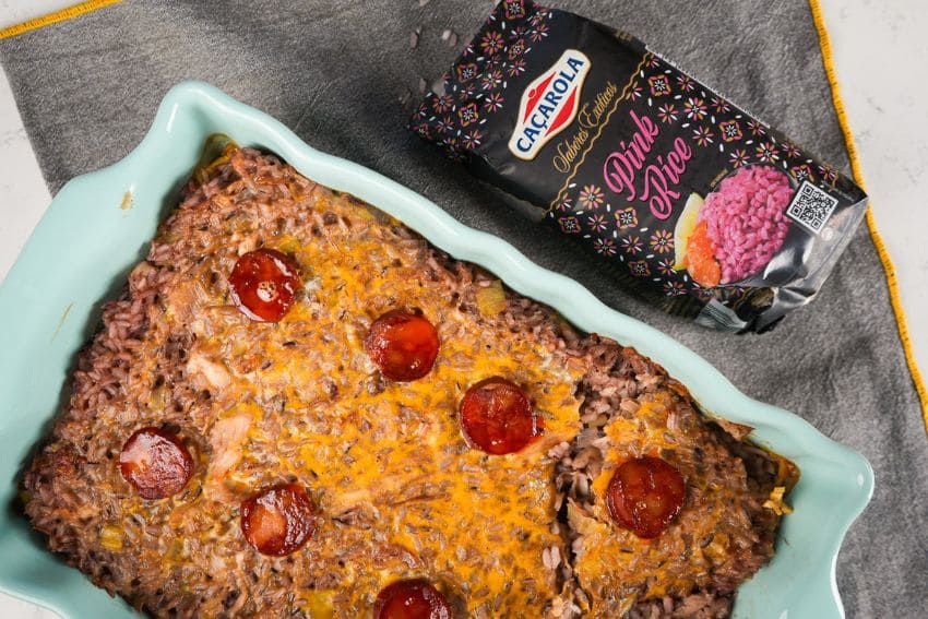 Arroz de frango e alheira