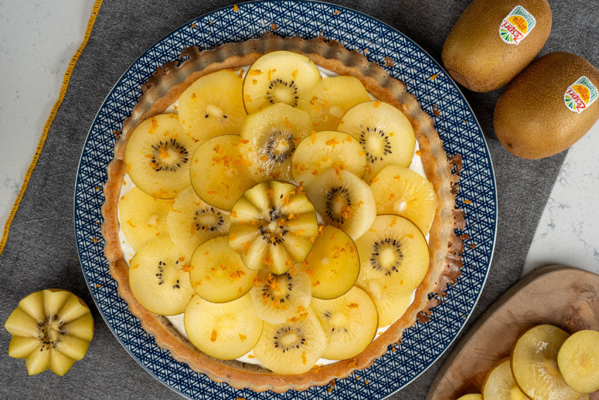 Bolo de banana e kiwi