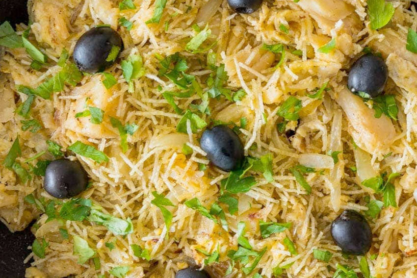 Bacalhau à Brás para Robot de Cozinha