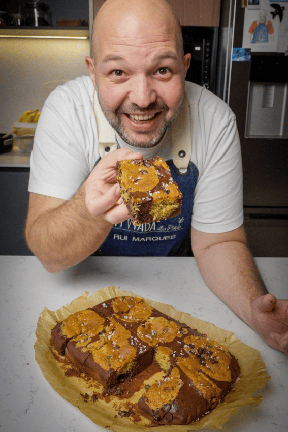Brookies na air fryer irresistíveis