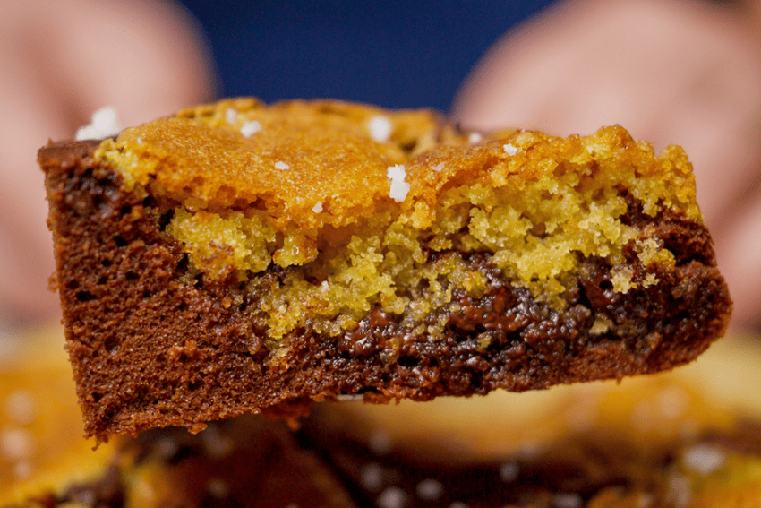 Brookies na air fryer irresistíveis