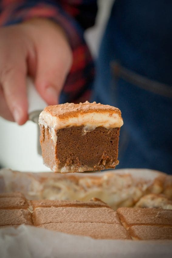Brownie de tiramisu