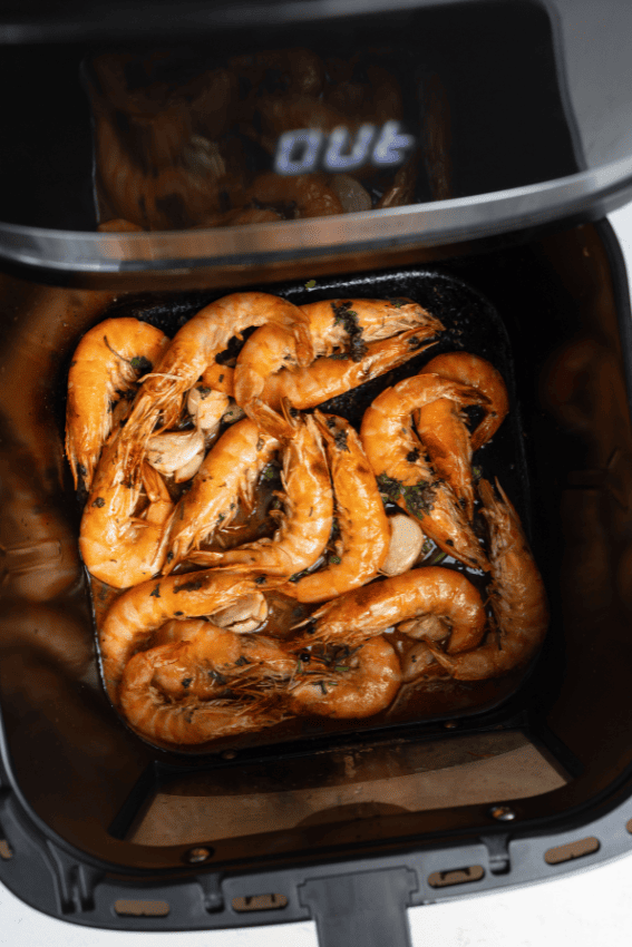 camarões à guilho na air fryer