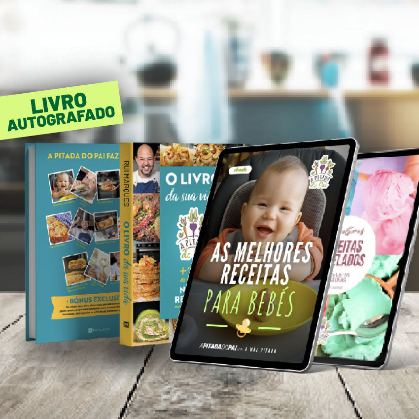 Ebook as Melhores Receitas para Bebés + Livro 10 Anos Pitada + Ebook Gelados
