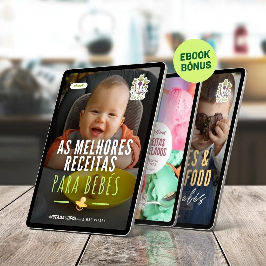 Ebook As Melhores Receitas para Bebés + Mini Ebook - 24 Lanches para Bebés + Ebook Gelados (BÓNUS)