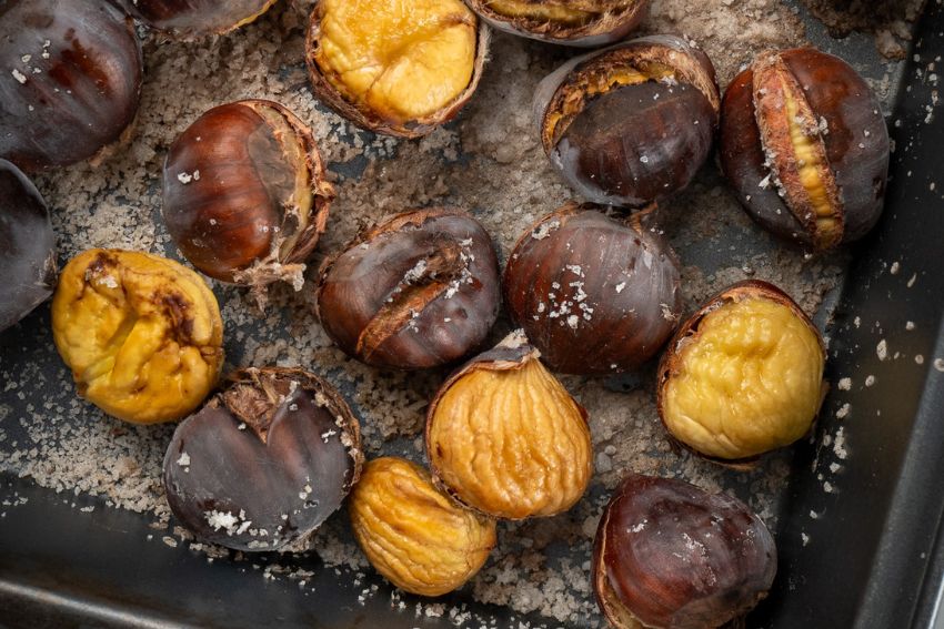 Castanhas assadas na Air fryer