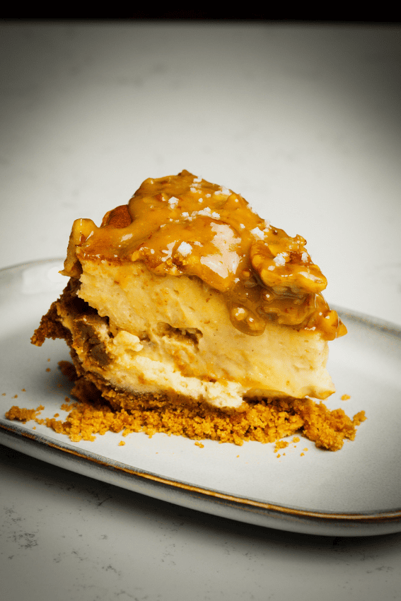 cheesecake de caramelo salgado