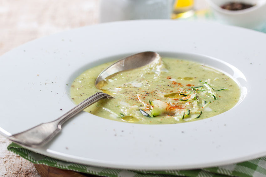 Creme de espargos com parmesão