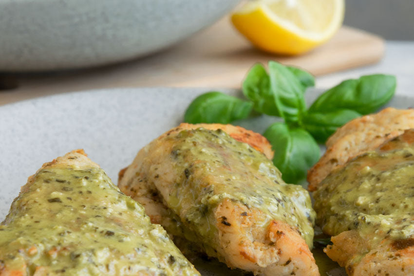Peixe com molho da horta