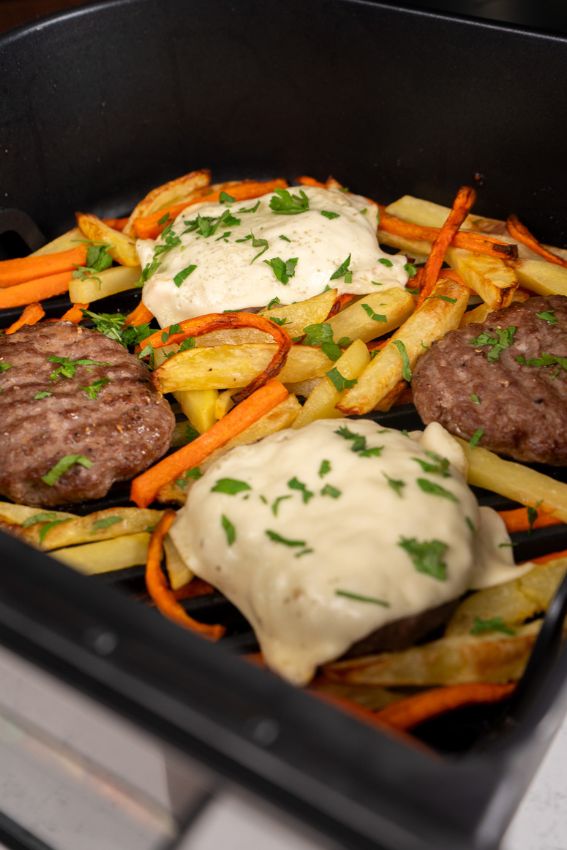 Como fazer hamburguer na air fryer