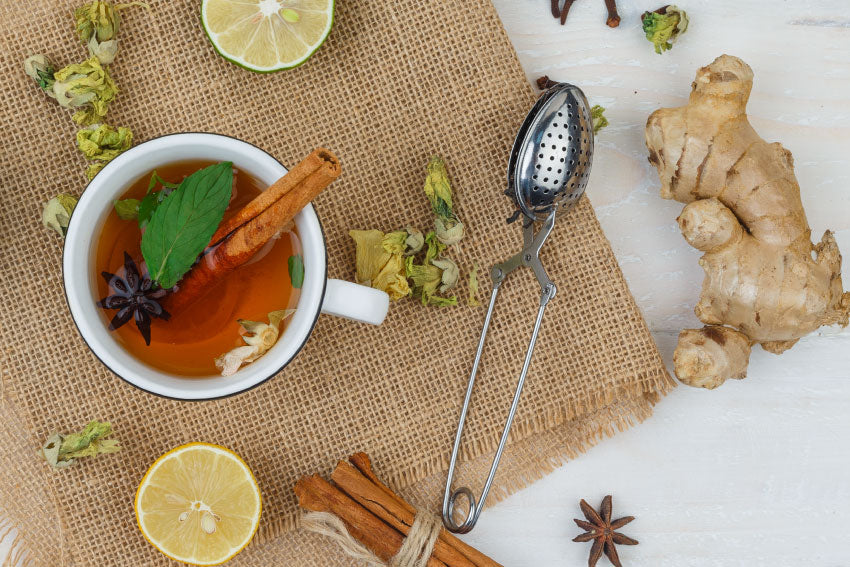 Infusão de Cavalinha, Canela e Gengibre