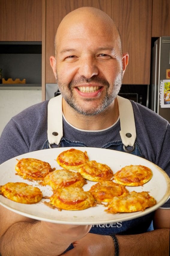Mini pizzas caseiras