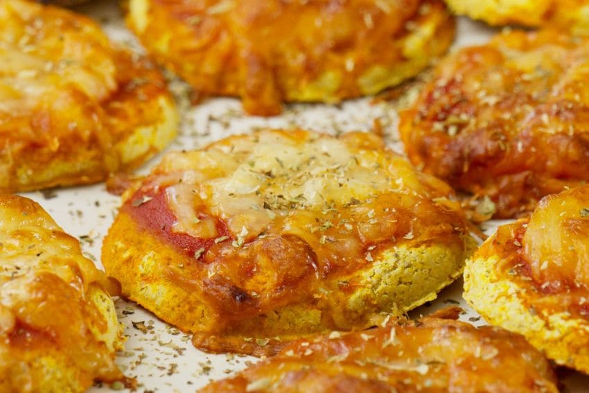 Mini pizzas caseiras