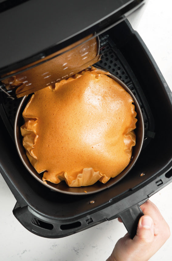 Pão de ló cremoso na Air fryer