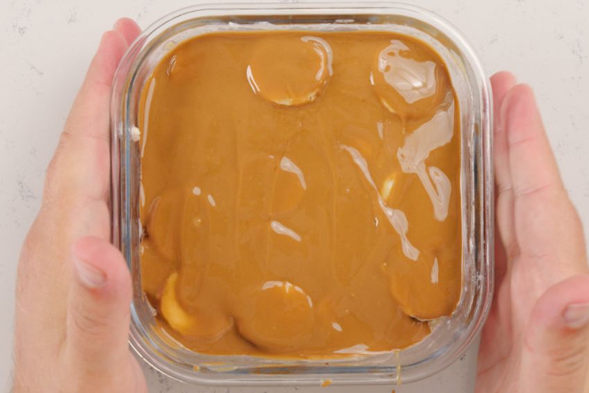 Papas de aveia com creme biscoff