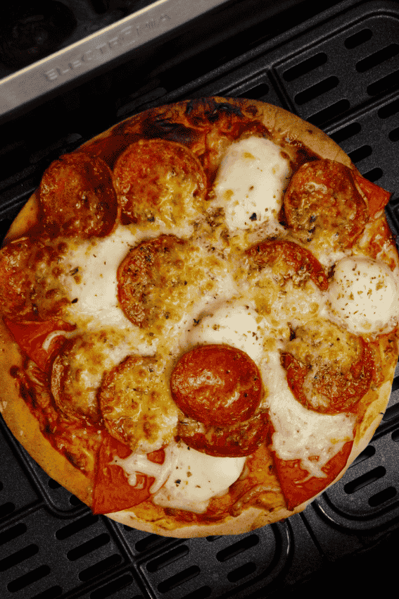 pizza na air fryer em 5 minutos