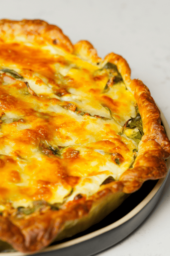Sobras de bacalhau - quiche de roupa velha
