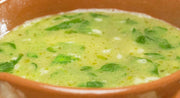 Sopa de nabo e espinafres