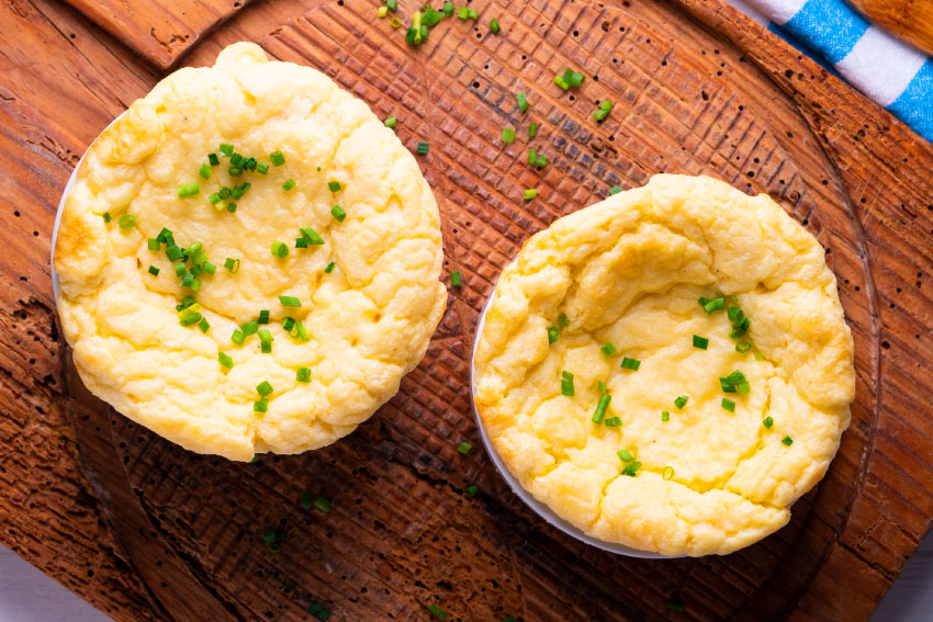 Soufflé rápido de queijo