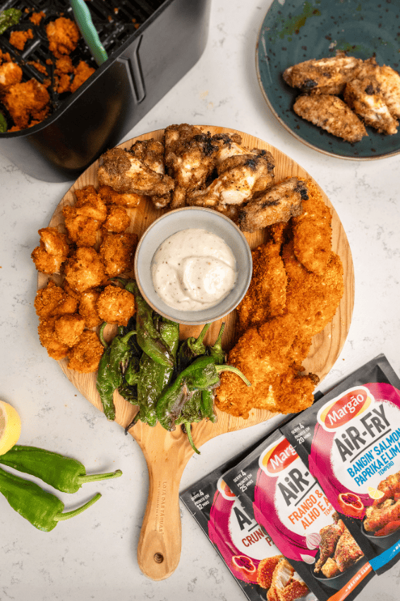 Salmão bites na air fryer: o petisco crocante e irresistível