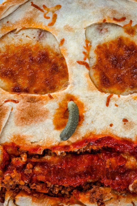 Tarte folhada assustadora